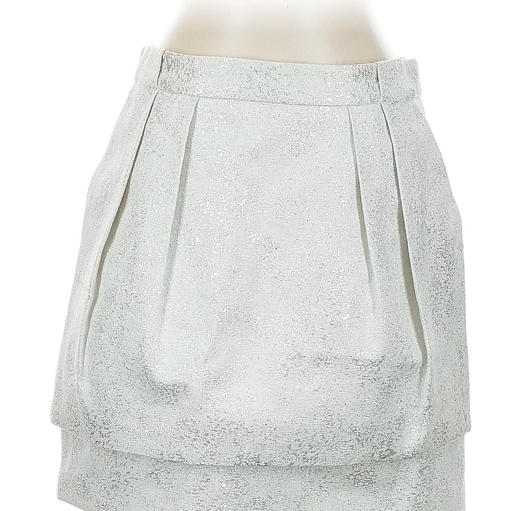 Zara metallic mini skirt